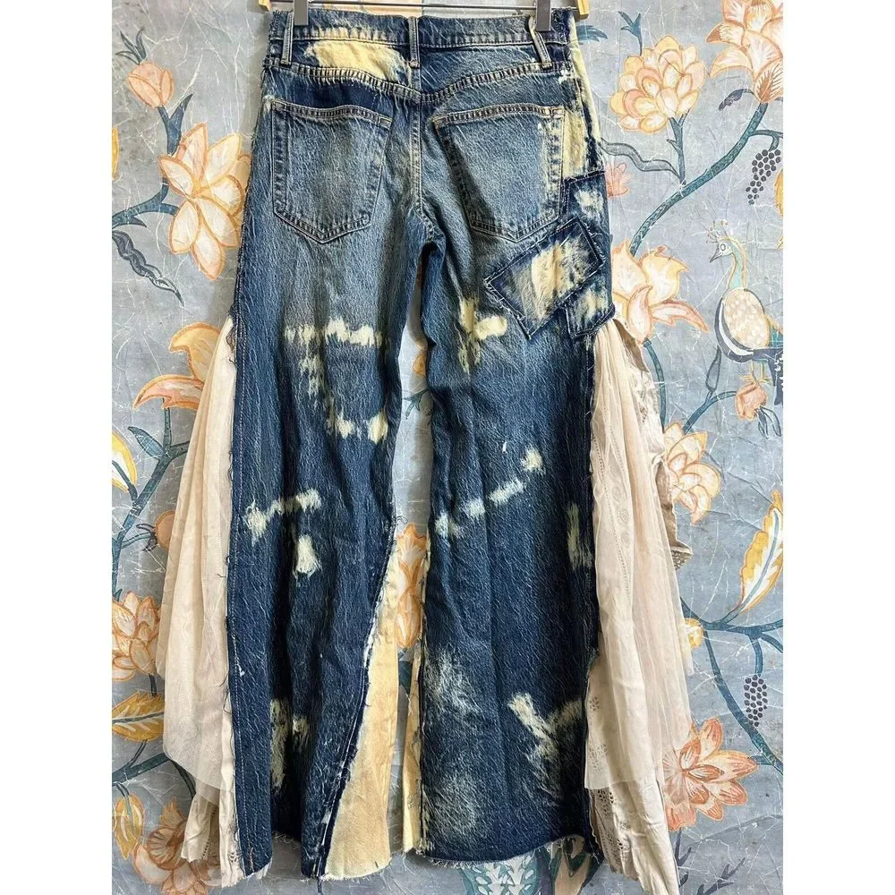 Free People X We The Free Martha Lace Jeans - Picture 6 of 7